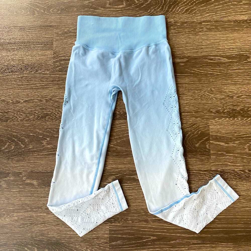 Victoria's Secret Seamless Blue Ombré Leggings